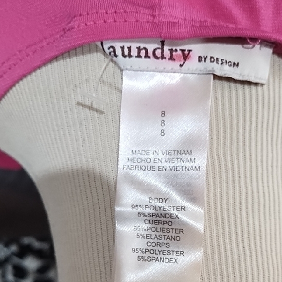 Laundry by Design Fuchsia Long Sleeve Dress - Picture 2 of 4